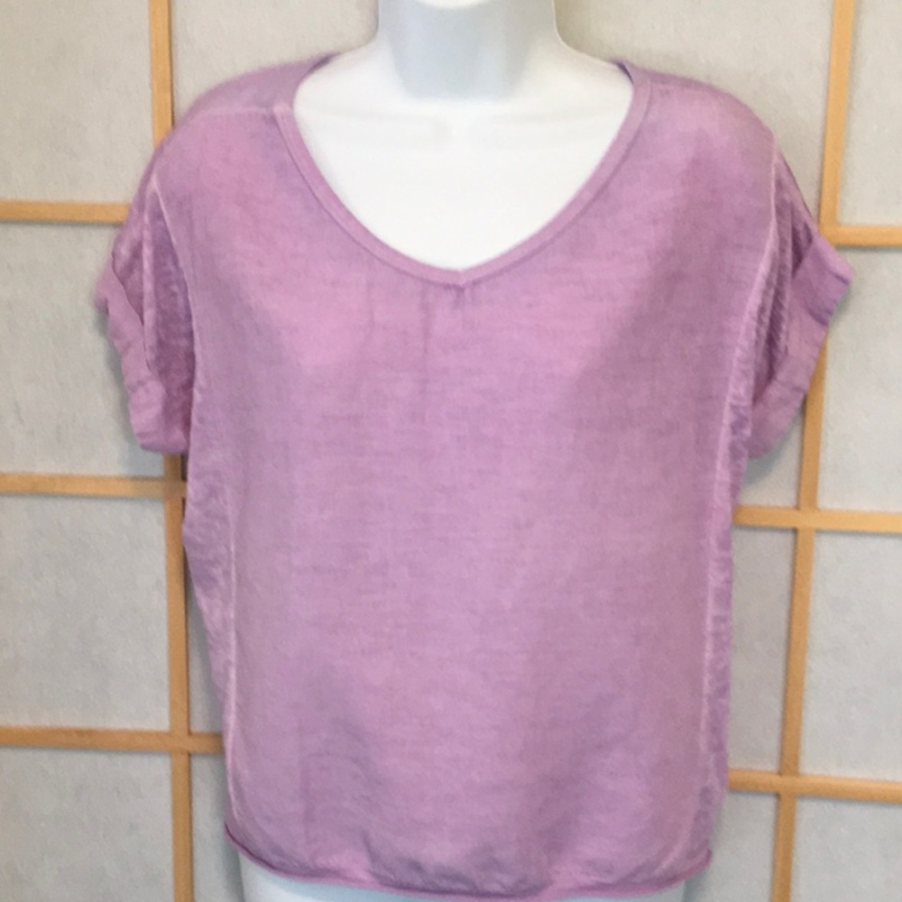 Kaktus Linen Top Purple